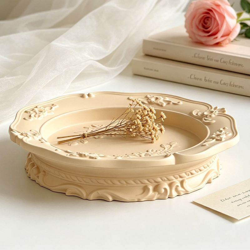 Soap Making Organic - Elegant Vintage Baroque Lace Silicone Mold,