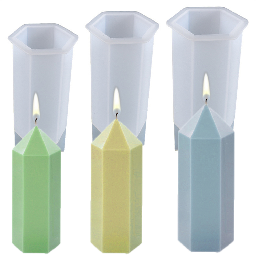 Soap Making Business - 3D Hexagonal Column Candle Molds Silicone