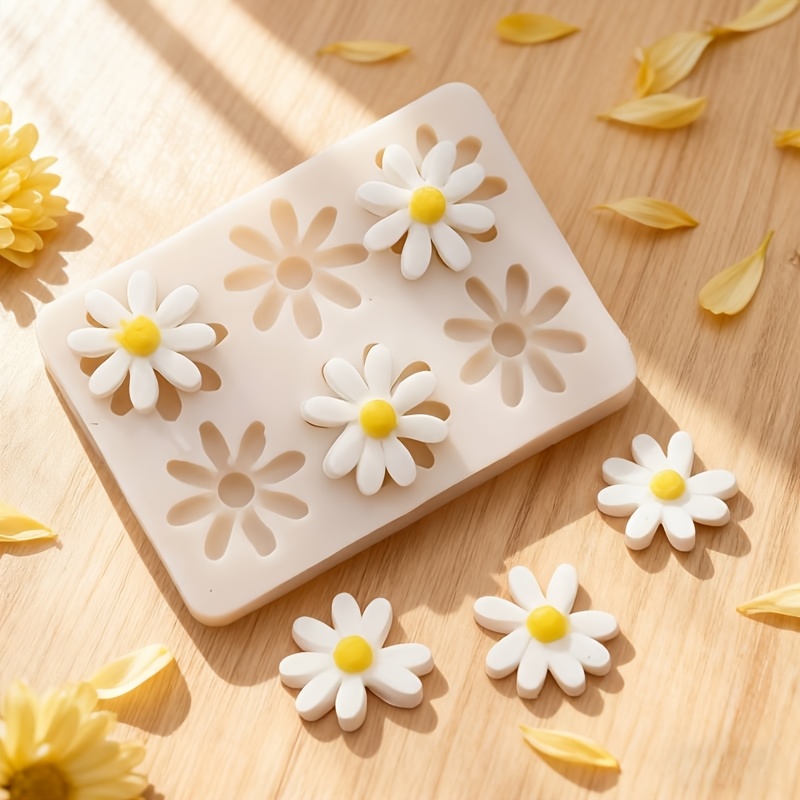 Soap Making Supplies - 1pc 3D Daisy Sunflower Silicone Mold