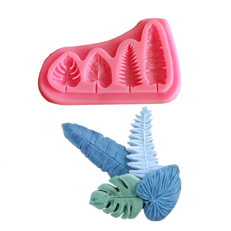 Soap Making Organic - Palm Leaves And Turtle Leaf Silicone