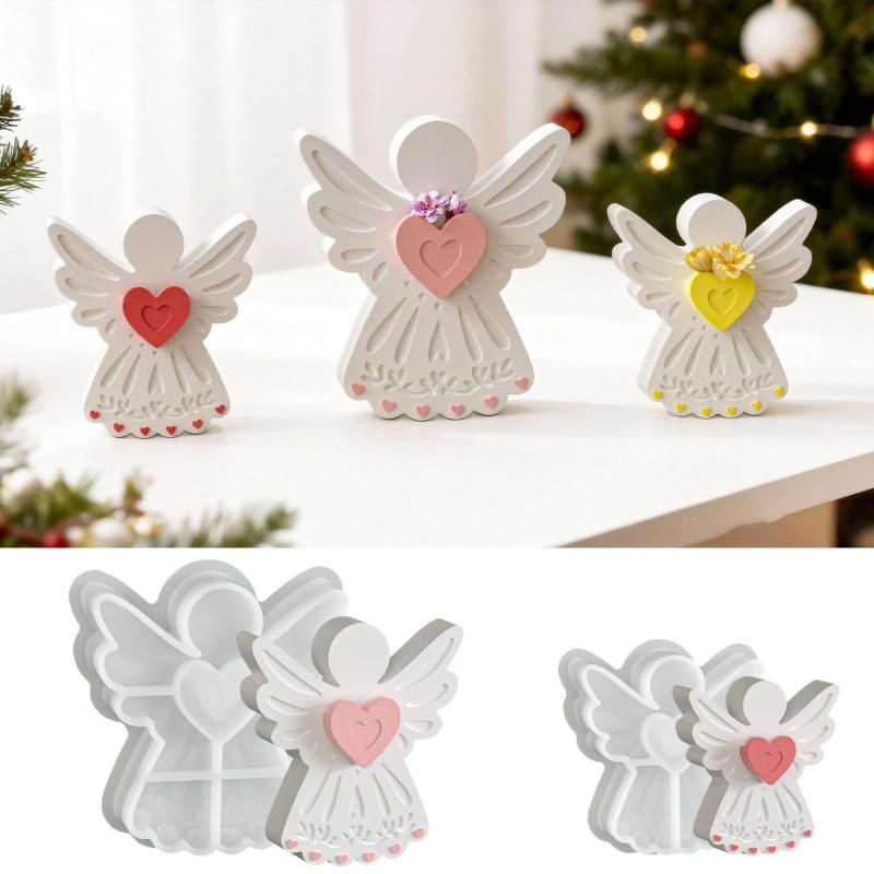 Soap Making Supplies - Love Angel Gypsum Mold Candle Silicone