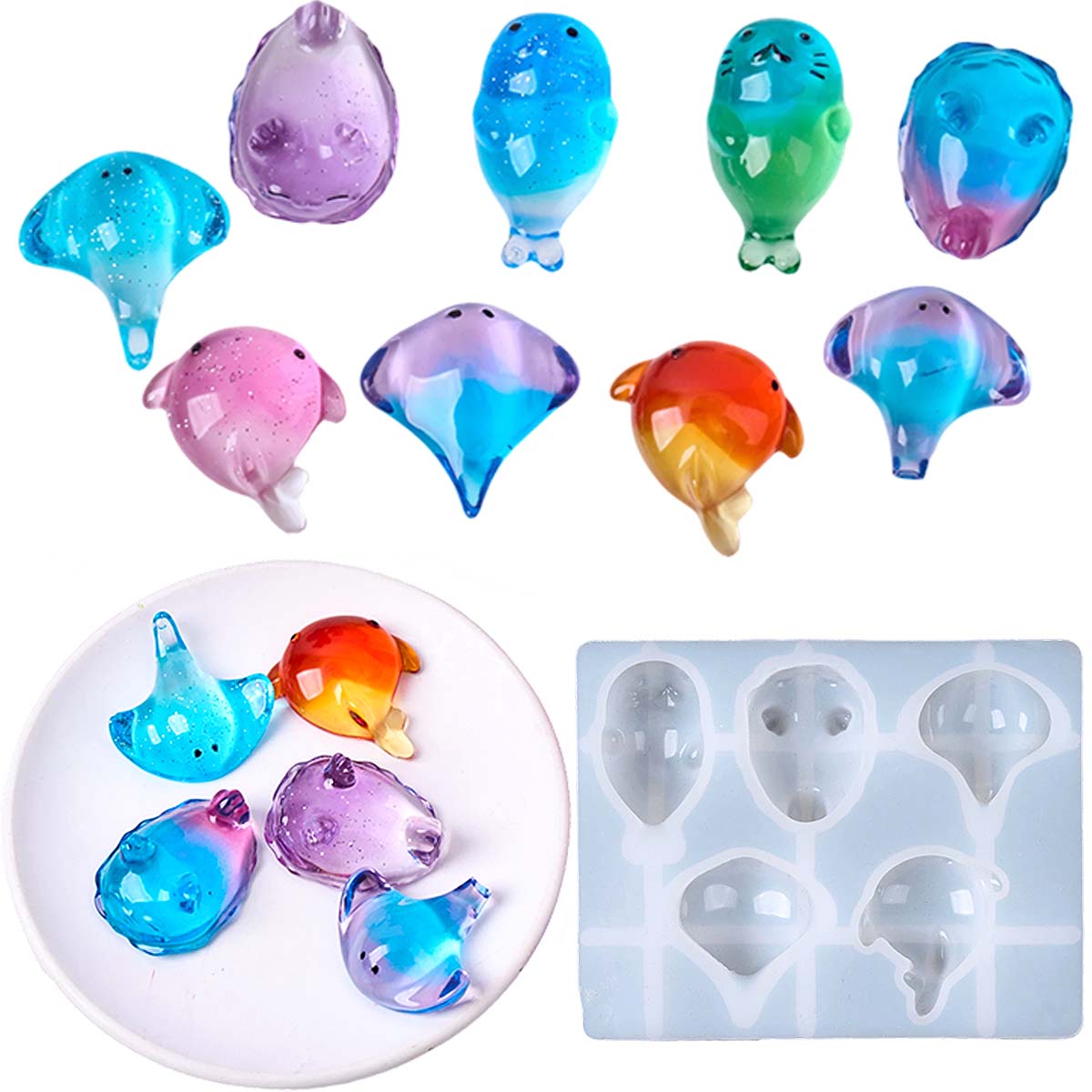 Soap Making Supplies - 3D Healing Kawaii Manta Ray Whale