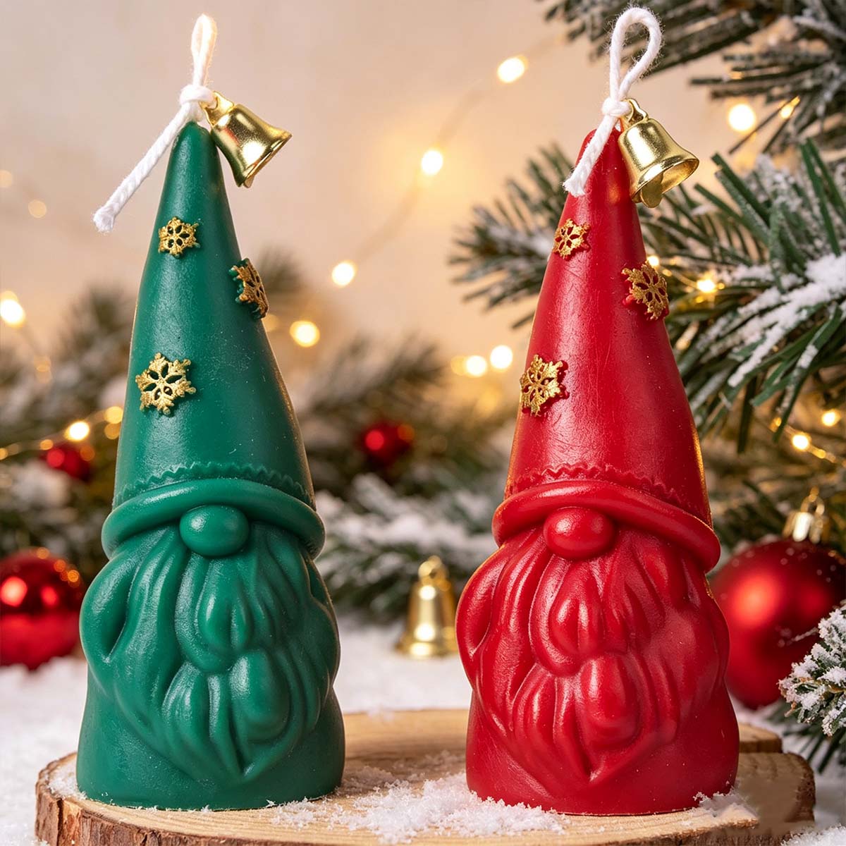 Soap Making In Home - Christmas Ornament Silicone Candle Mold DIY