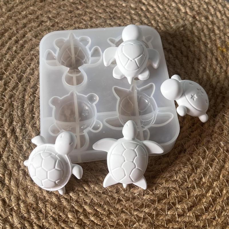 Soap Making Supplies - Four Turtles Plaster Silicone Molds DIY