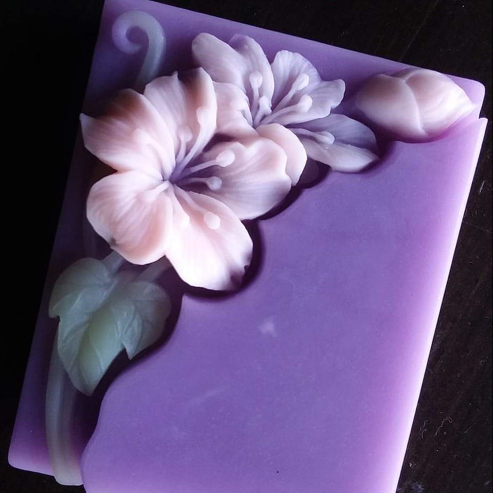 Pretty Floral Soap Mold Rectan - Soap Making Cold Process ulasan dan harga