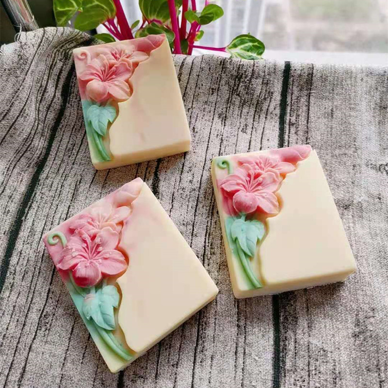 Pretty Floral Soap Mold Rectan - Soap Making Cold Process ulasan dan harga