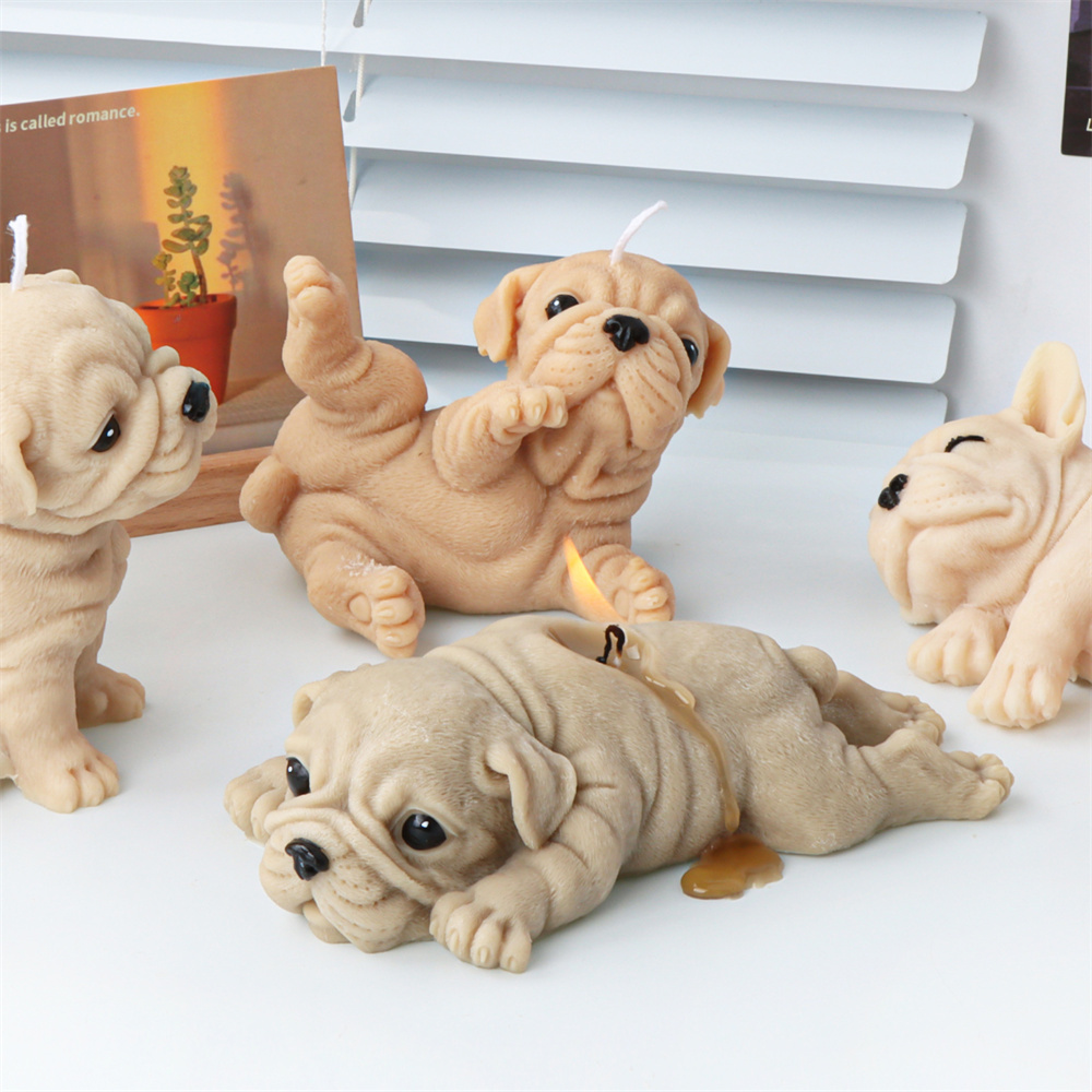 3D Dog Silicone Candle Molds S - Soap Making Chemical ulasan dan harga