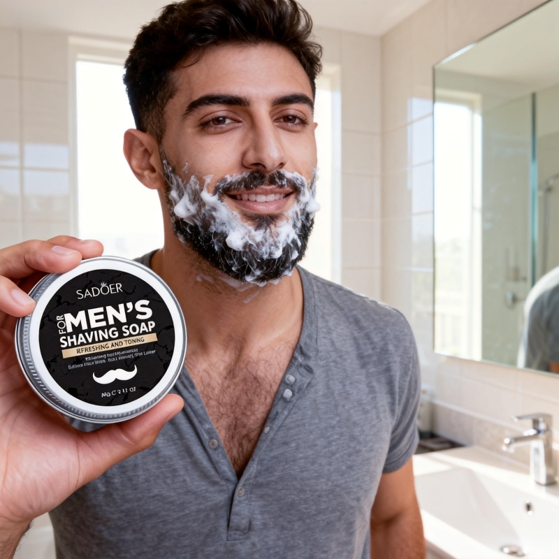 60G/Box Shaving Soap, Contains - Soap Making Olive Oil ulasan dan harga