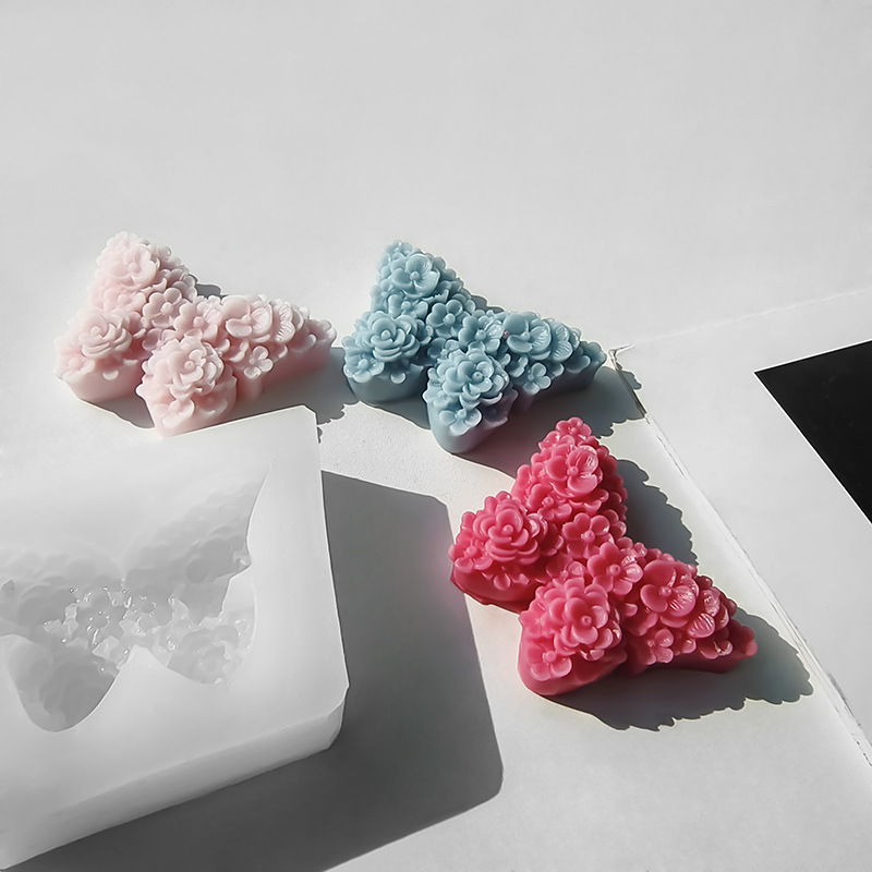 Rose Butterfly Candle Silicone - Soap Making Business ulasan dan harga