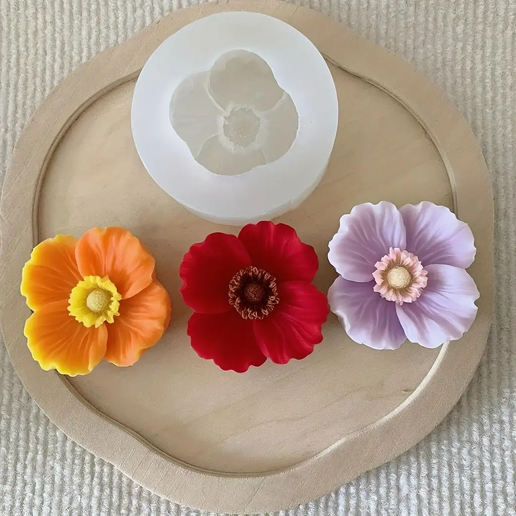 Flower Silicone Candle Mold, C - Soap Making In Home ulasan dan harga