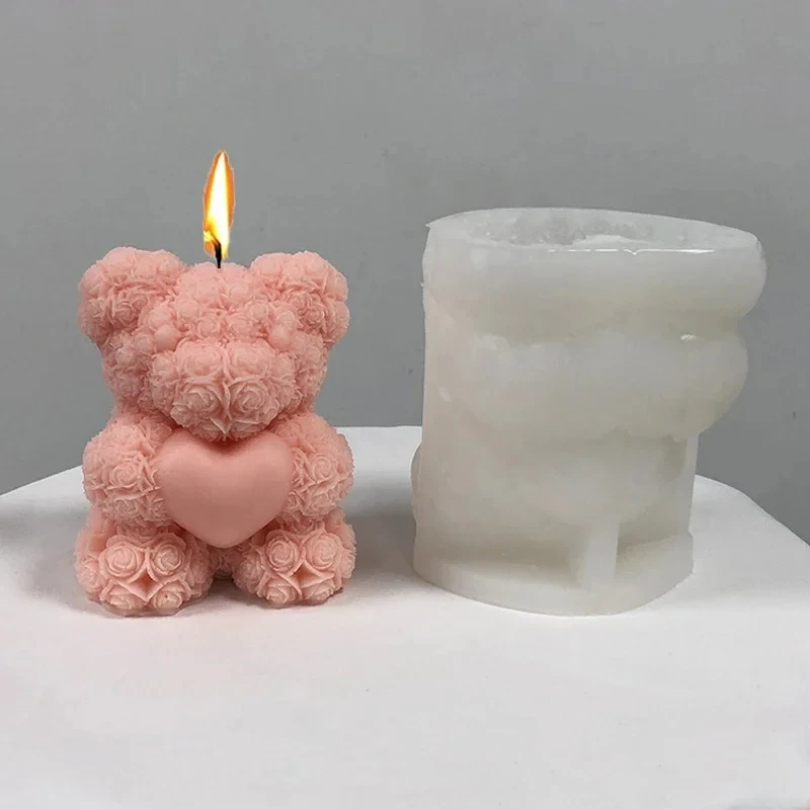 3D Bear Hug Love Silicone Cand - Soap Making In Home ulasan dan harga