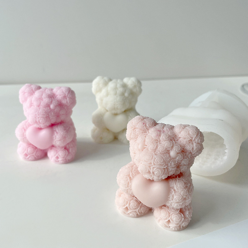 3D Bear Hug Love Silicone Cand - Soap Making In Home ulasan dan harga