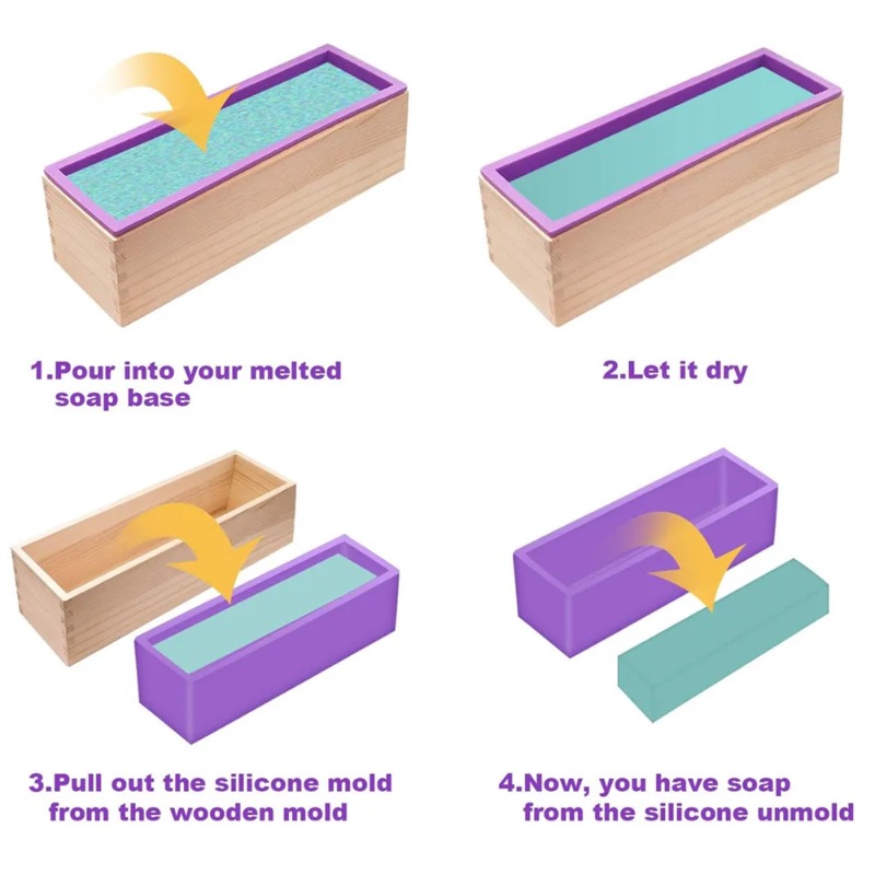 Flexible Silicone Soap Mold Re - Soap Making Books ulasan dan harga