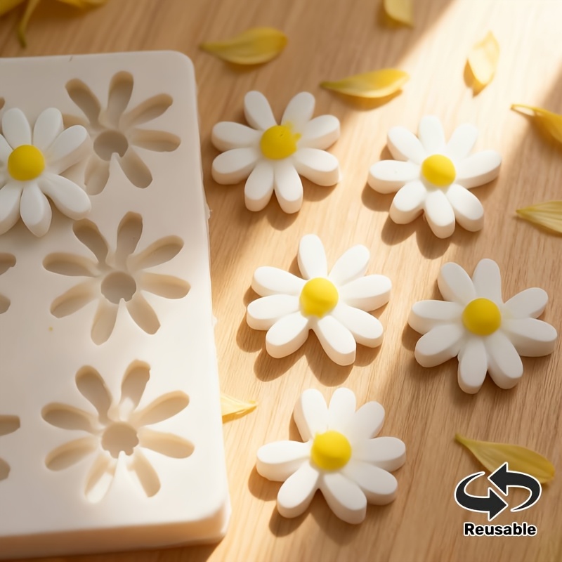 1pc 3D Daisy Sunflower Silicon - Soap Making Supplies ulasan dan harga