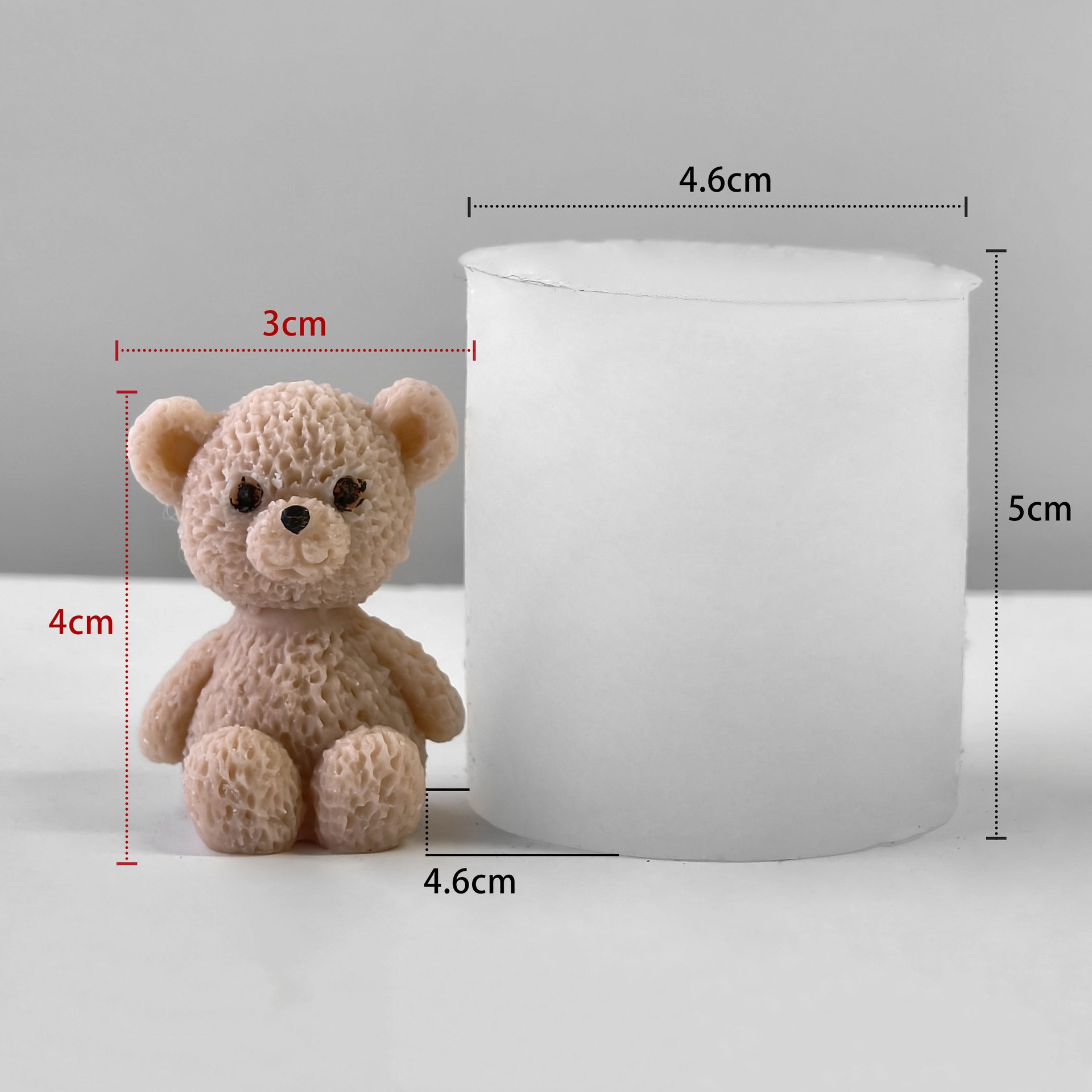 Mini Bear Soap Mold Easy To Cl - Soap Making In Home ulasan dan harga