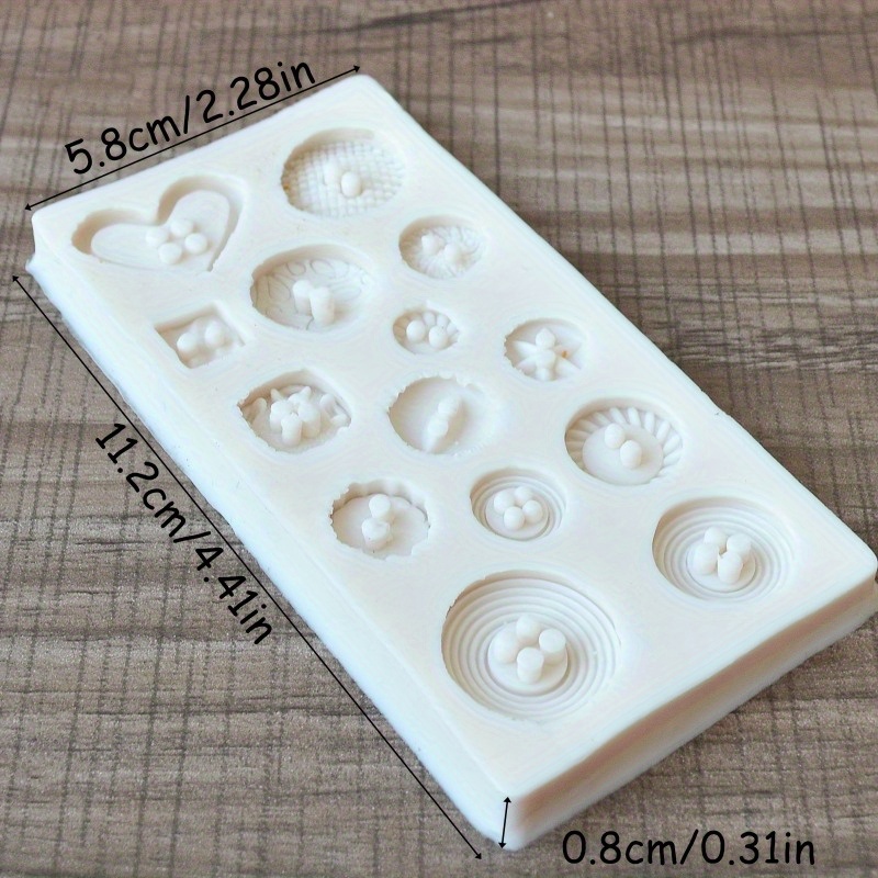 Buttons Shape Silicone Mold Si - Soap Making Organic ulasan dan harga