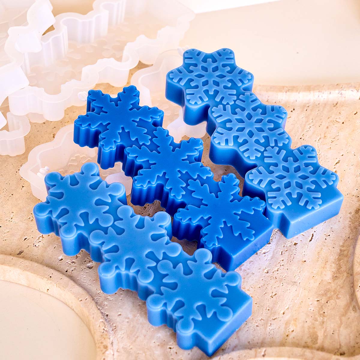 Christmas Snowflake Candle Mol - Soap Making In Home ulasan dan harga