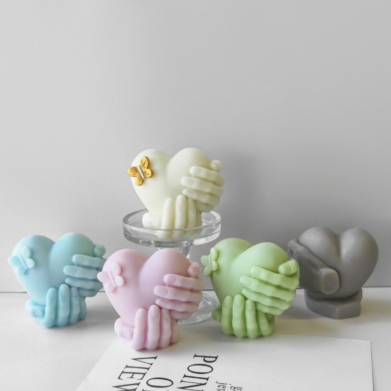 Hand Hold Love Silicone Candle - Soap Making Business ulasan dan harga