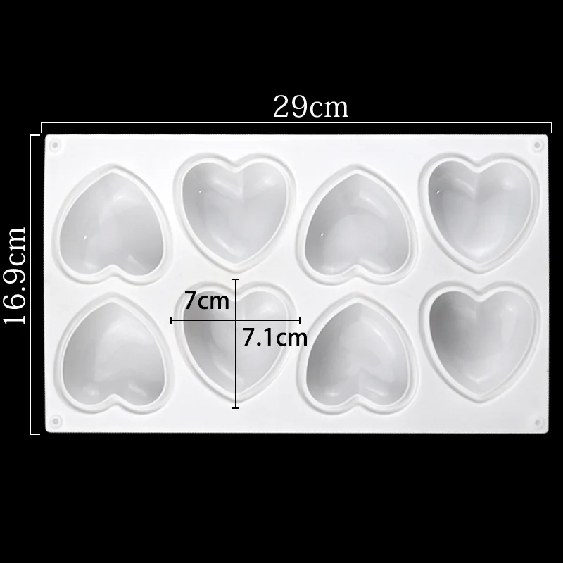 Love Heart Silicone Soap Mold  - Soap Making Tray ulasan dan harga