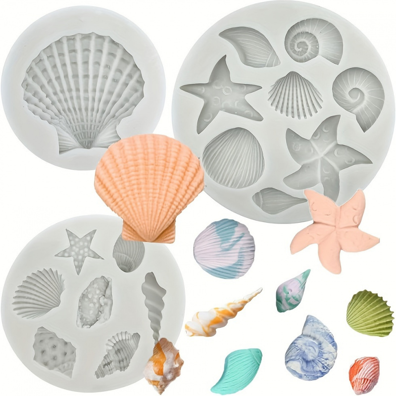 3pcs/set, Shell Mold Set, Irre - Soap Making Chemical ulasan dan harga