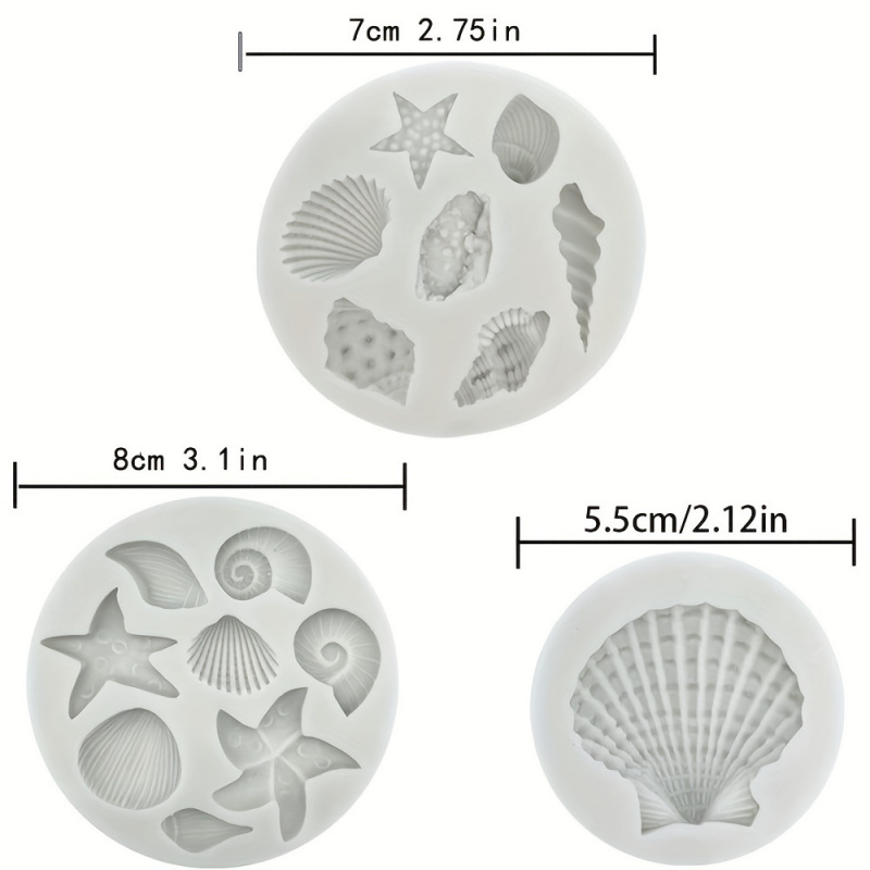 3pcs/set, Shell Mold Set, Irre - Soap Making Chemical ulasan dan harga