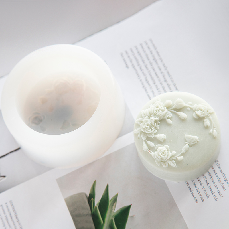 Round Shape Rose Flower Handma - Soap Making Chemical ulasan dan harga