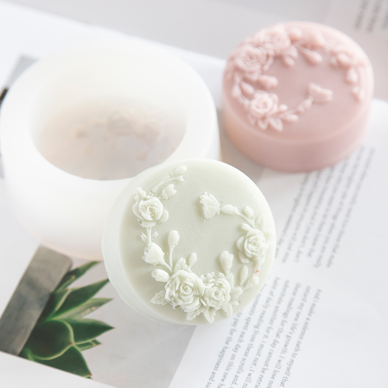Round Shape Rose Flower Handma - Soap Making Chemical ulasan dan harga