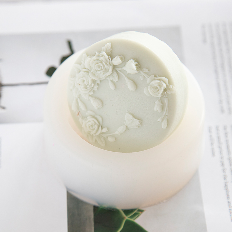 Round Shape Rose Flower Handma - Soap Making Chemical ulasan dan harga
