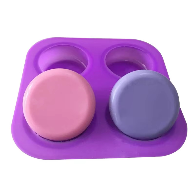 1-2 PCS 4 Cavity Reusable Roun - Soap Making Tray ulasan dan harga