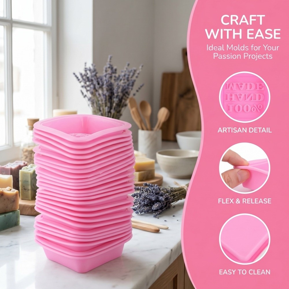 25PCS Silicone Silicone Soap M - Soap Making Cold Process ulasan dan harga