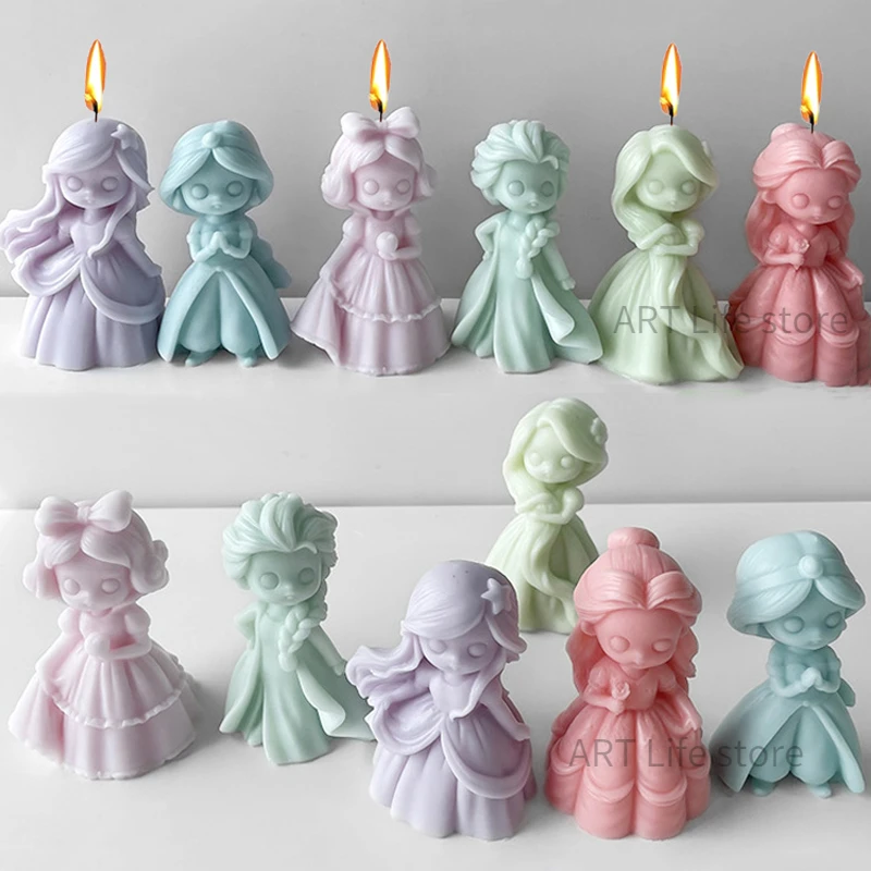 6 Princess Doll Silicone Candl - Soap Making Business ulasan dan harga
