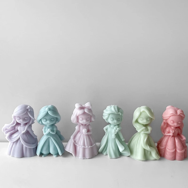 6 Princess Doll Silicone Candl - Soap Making Business ulasan dan harga