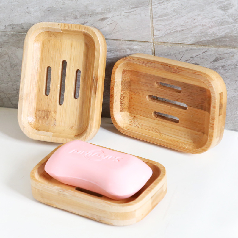 1 Pc Bamboo Wooden Soap Dish,  - Soap Making Tray ulasan dan harga