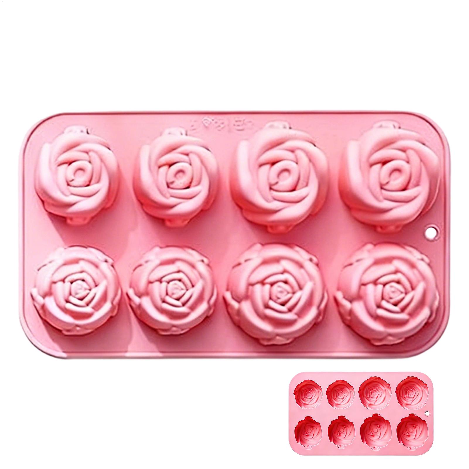 8 Holes Rose Flower Silicone M - Soap Making In Home ulasan dan harga