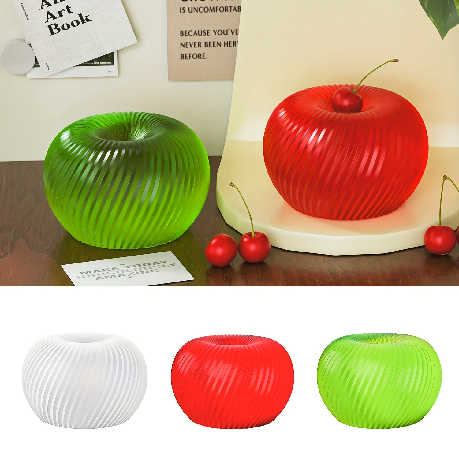 A trendy red apple silicone mo - Soap Making Organic ulasan dan harga