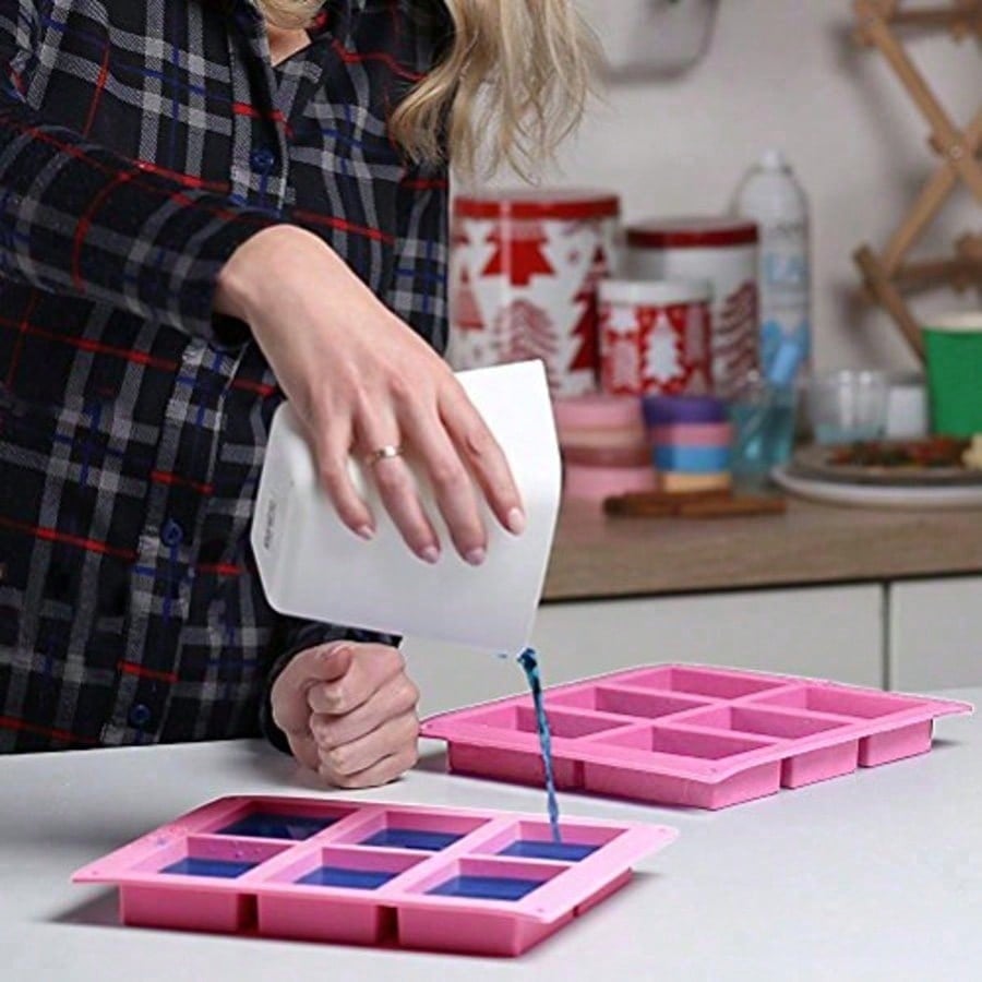 1-2 Pack 6‑Cavity DIY Silicone - Soap Making Supplies ulasan dan harga