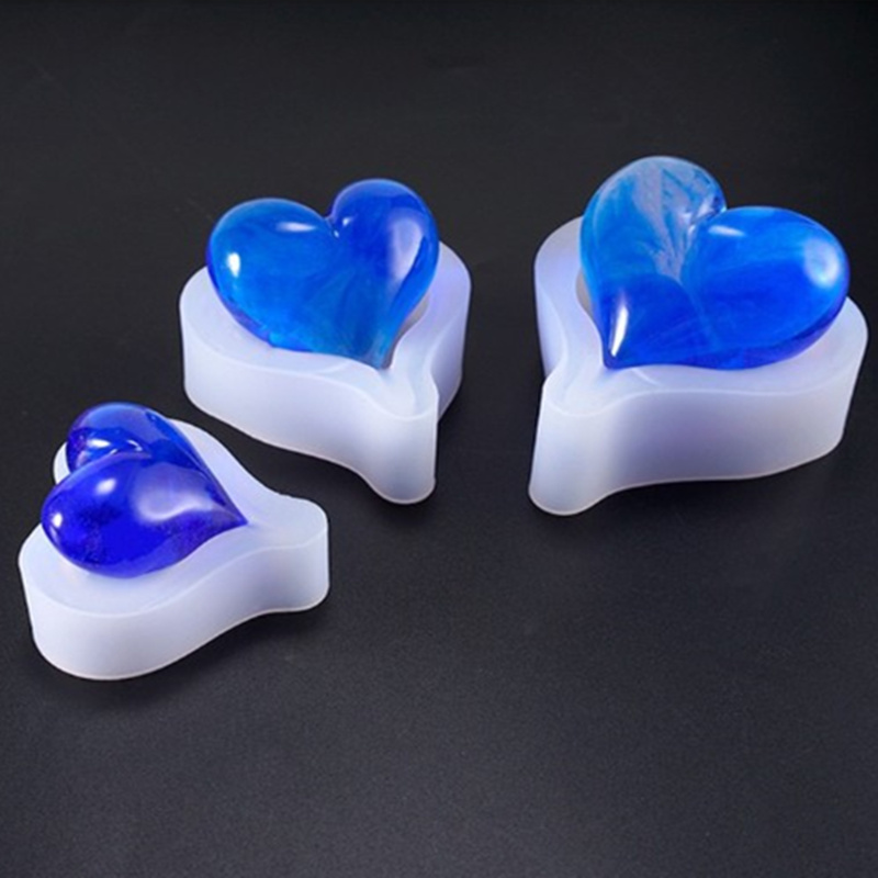 1PCS 3D Heart Shape Silicone M - Soap Making Business ulasan dan harga