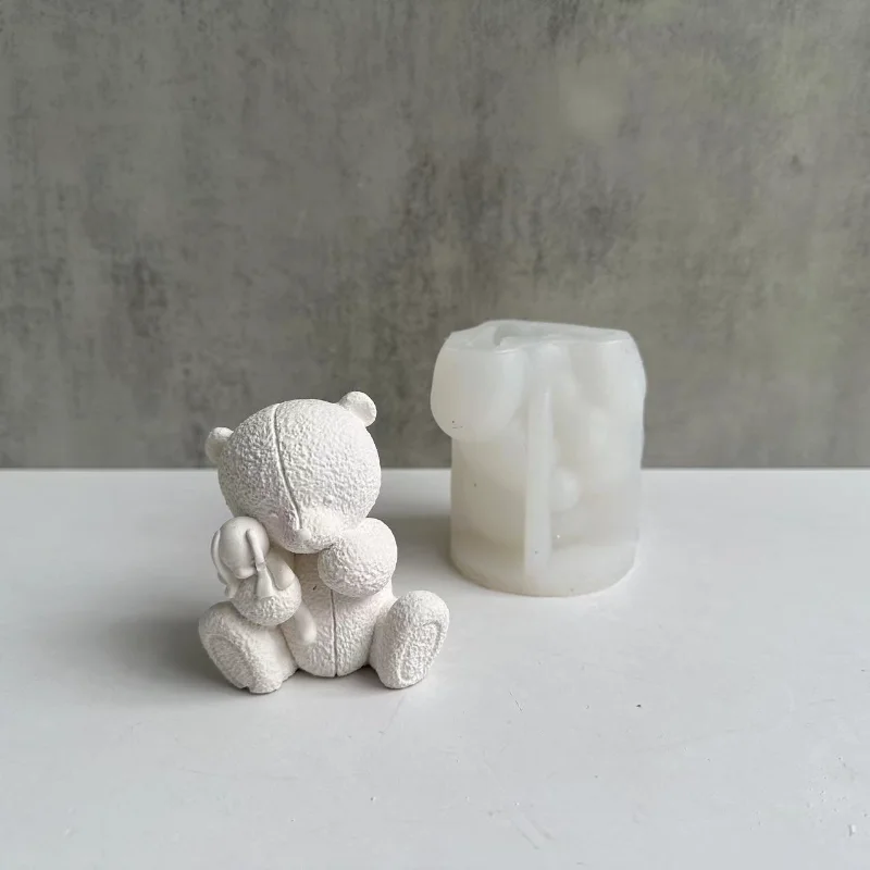 Woven Bear Candle Silicone Mol - Soap Making Business ulasan dan harga